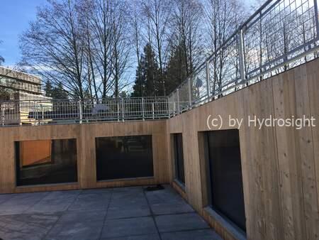 finished installation with 4 underwater windows