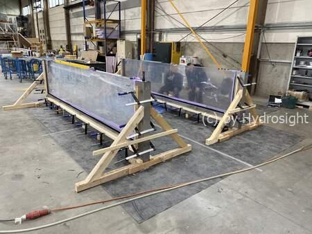 Der Stahlrahmen ist so konstruiert, dass er sich nahtlos in die Wand integriert und somit nicht mehr sichtbar ist.