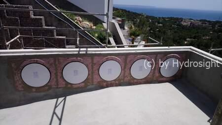 Images of round windows for tiled pools (before tiling) | Hydrosight