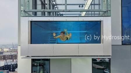 Hotel Pools with a great view. Project presentation Hotel Clarion, Helsinki, Finland  2016. Courtesy of Casey Neystatt