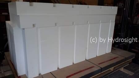 styrofoam blocks for the shutter work